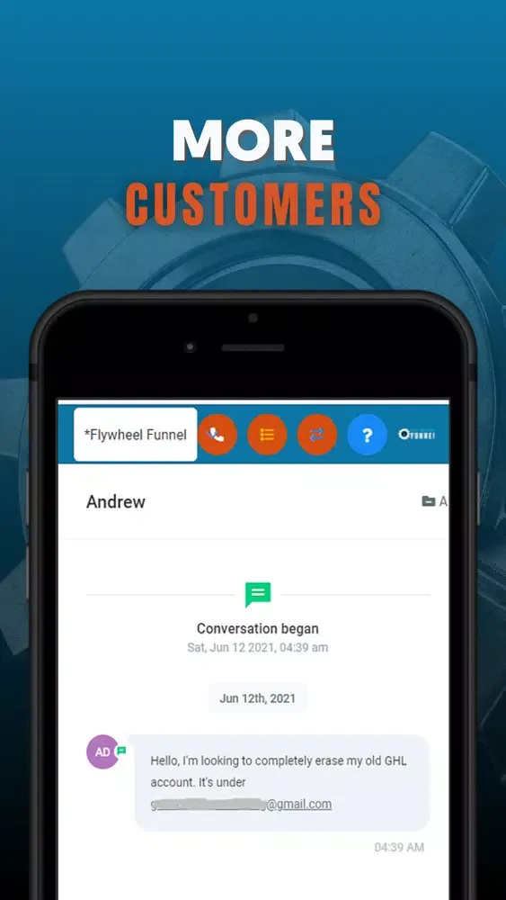 FlyWheel Funnel Screenshots