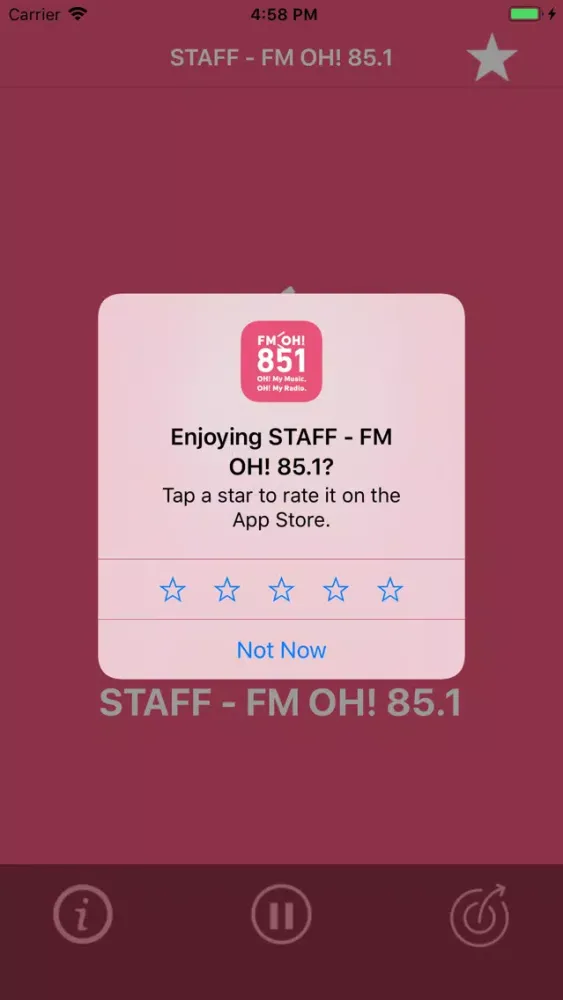 Captures d'écran de STAFF - FM OH! 85.1