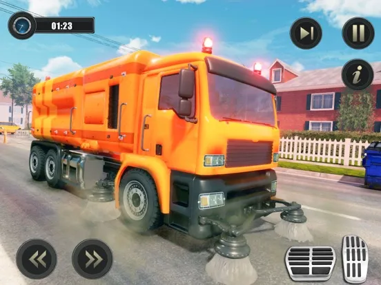 Capturas de tela do City Garbage Cleaner Dump Game iPad 