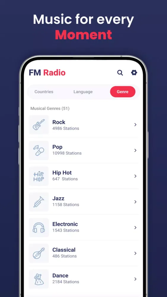 Smart Radio App スクリーンショット
