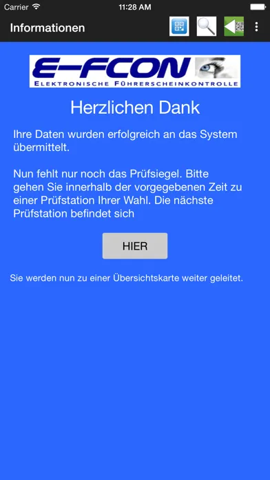 Capturas de pantalla de E-FCON - Elektronische Führerscheinkontrolle