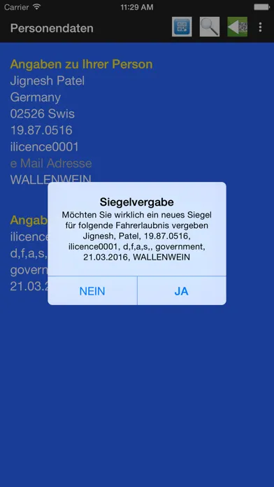 Capturas de pantalla de E-FCON - Elektronische Führerscheinkontrolle