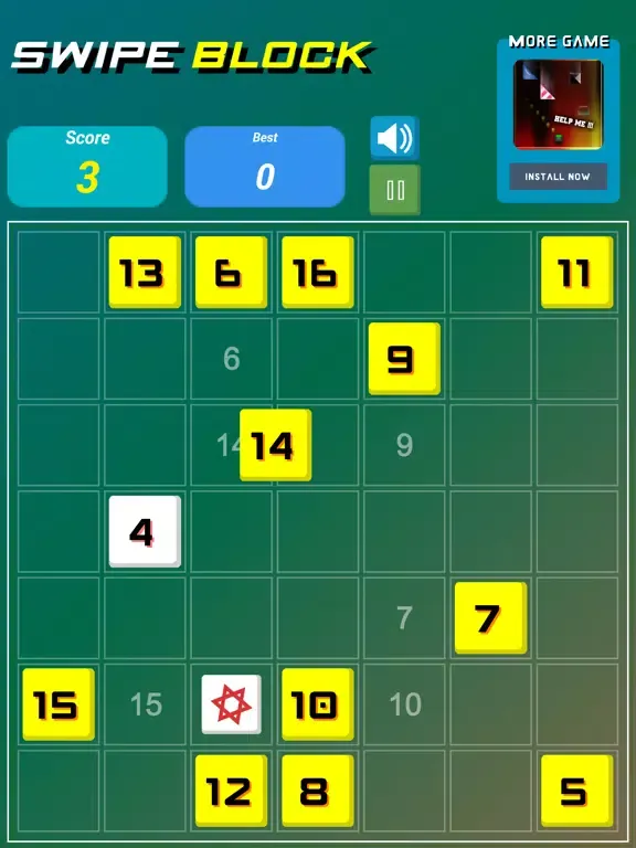 Swipe Block: Number Ascending iPad  Screenshots