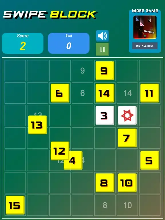 Swipe Block: Number Ascending iPad  Screenshots