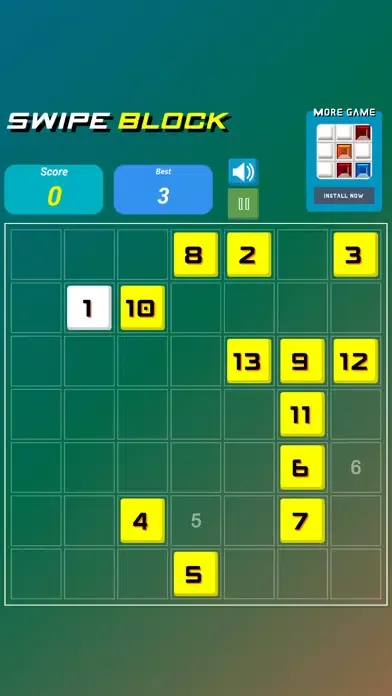 Swipe Block: Number Ascending Screenshots