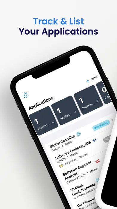 Tangkapan layar Application Tracker for Jobs