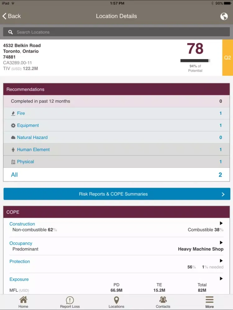 تصاویر MyRisk Mobile iPad 