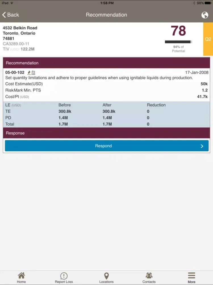 تصاویر MyRisk Mobile iPad 