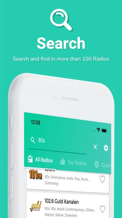 Capturas de pantalla de 80s Radio Music