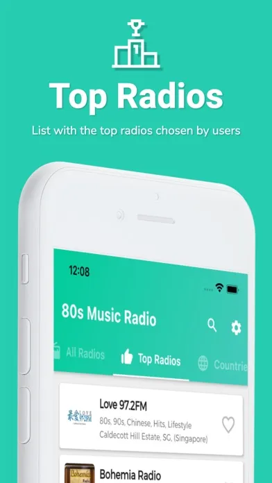 Capturas de pantalla de 80s Radio Music