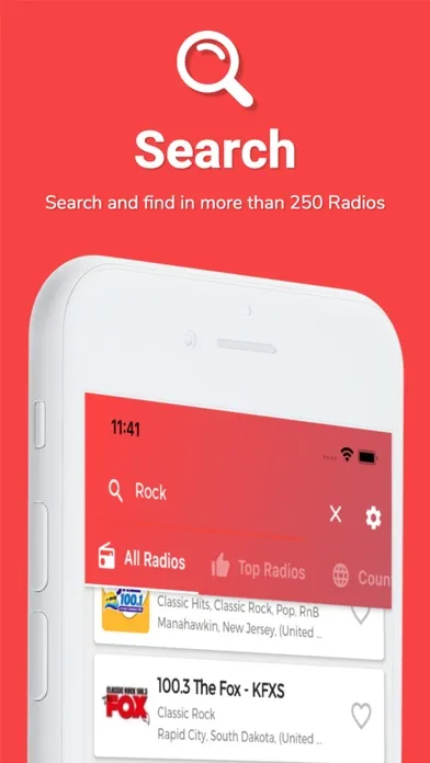 Tangkapan skrin Rock Music - Rock Radio