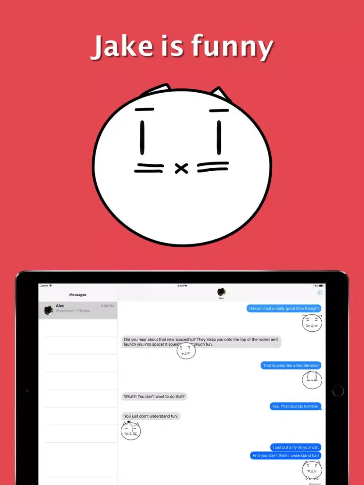 Jake The Cat iPad  سکرین شاٹس