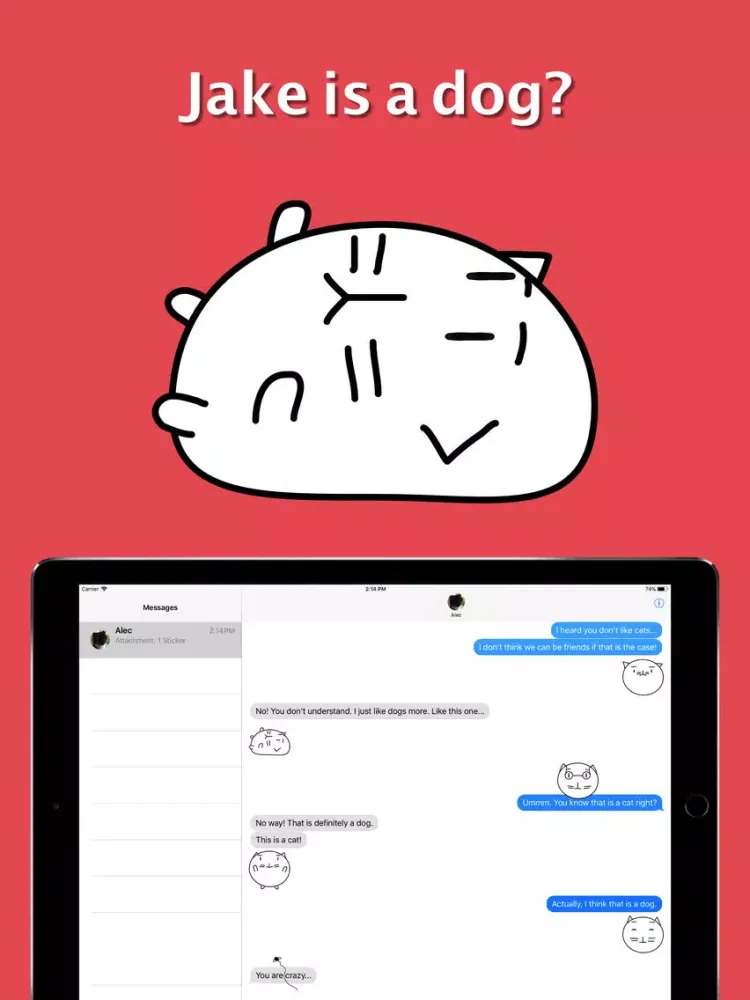 Jake The Cat iPad  سکرین شاٹس