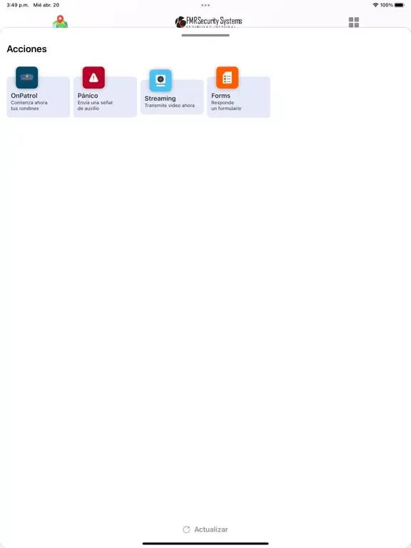 FMR Security Systems Tracker iPad  Ekran Görüntüleri