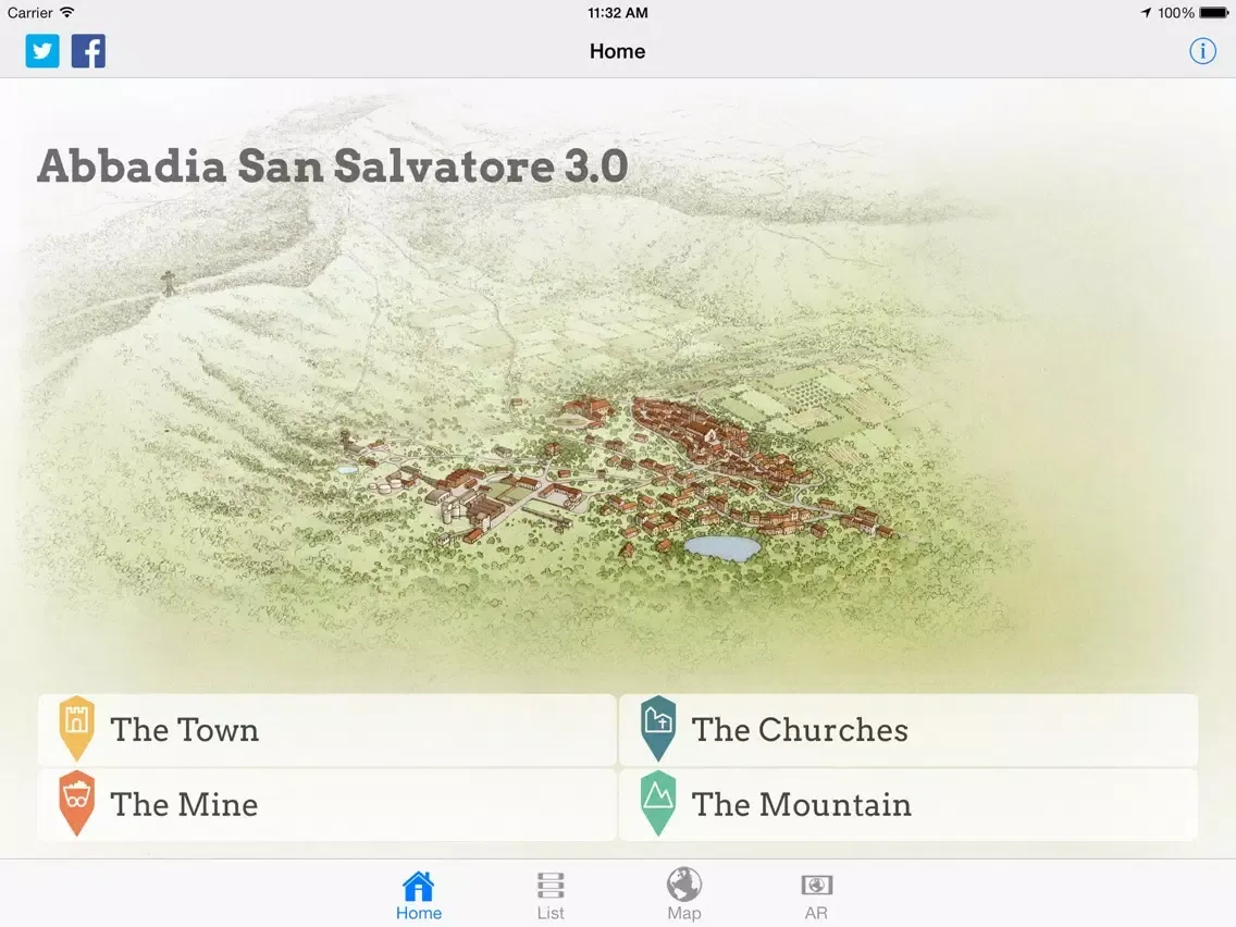 Ảnh chụp màn hình của Abbadia San Salvatore iPad 
