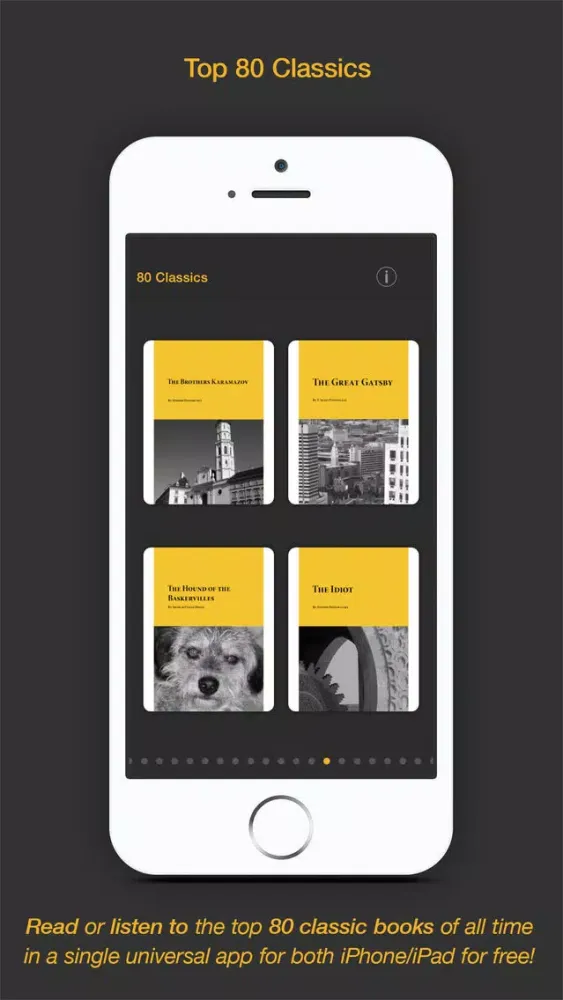 Tangkapan skrin Top 80 Classic Books - The free collection of the 80 best classics of all the time