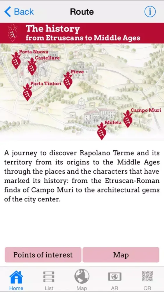Capturas de tela do Rapolano Terme