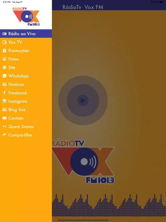 Скриншоты Rádio Vox Fm 101,3 - Catanduva iPad 
