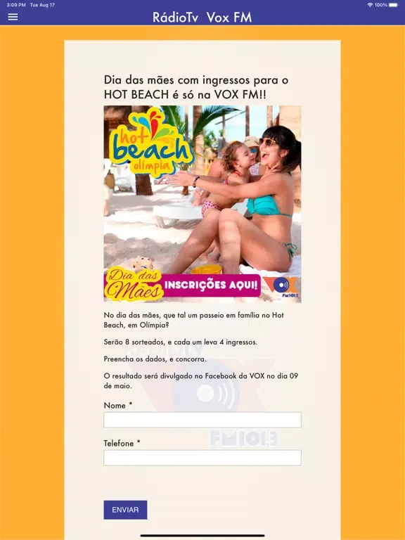 Скриншоты Rádio Vox Fm 101,3 - Catanduva iPad 