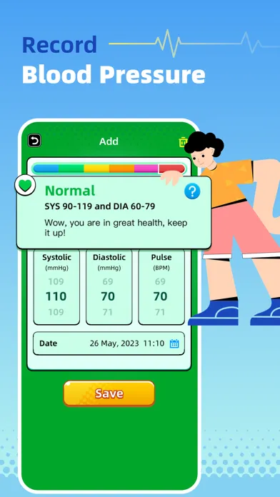 Pocket Blood Pressure&BP log Ekran Görüntüleri