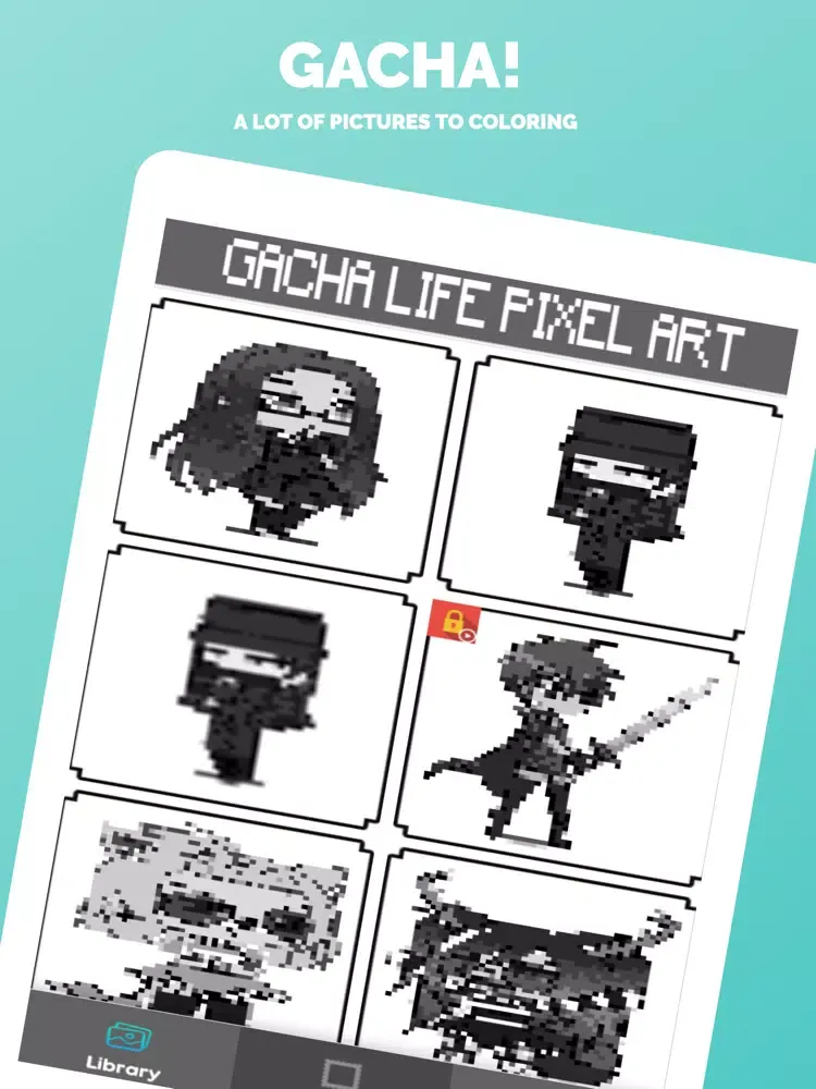 Скриншоты Gacha Pixel Art Coloring iPad 