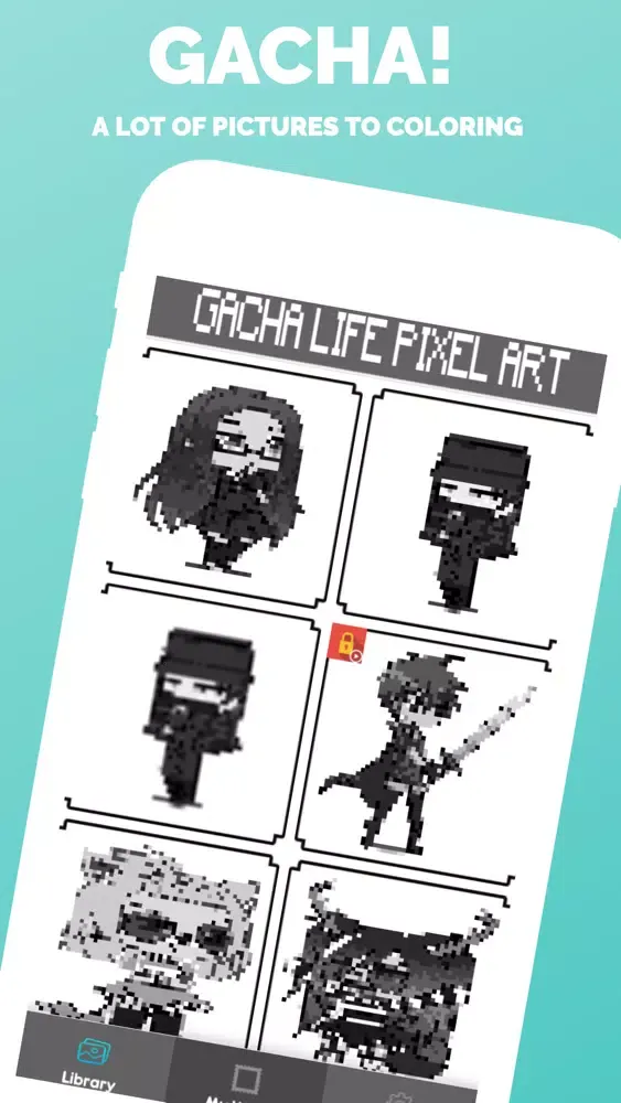 Скриншоты Gacha Pixel Art Coloring