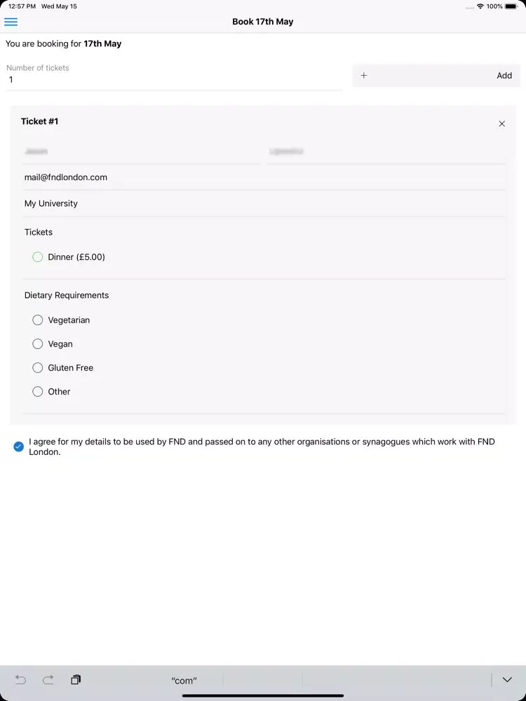 FND London iPad  स्क्रीनशॉट