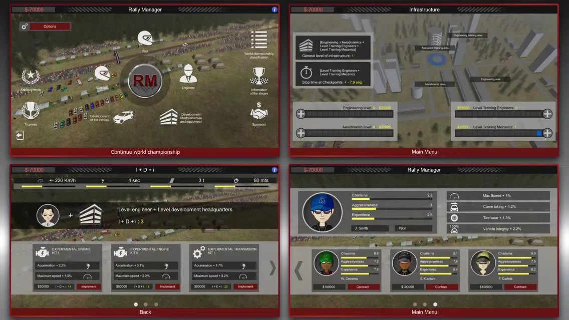 Скриншоты Rally Manager Mobile