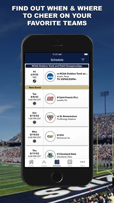 Screenshot di Akron Zips Athletics