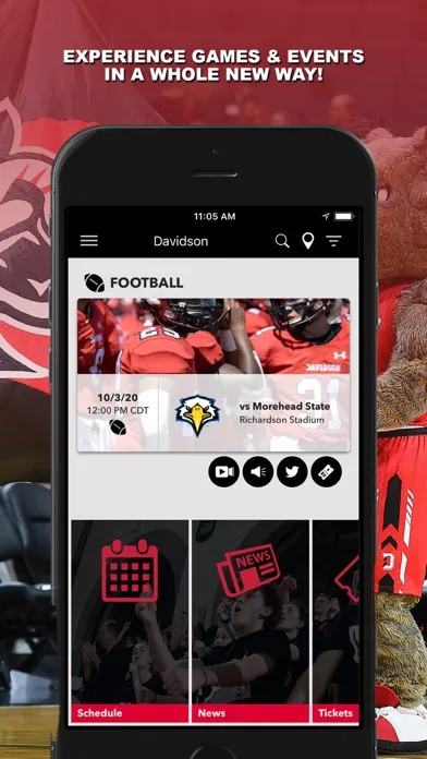 Zrzuty ekranu Davidson Gameday