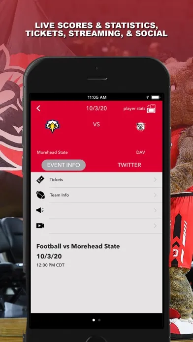 Zrzuty ekranu Davidson Gameday