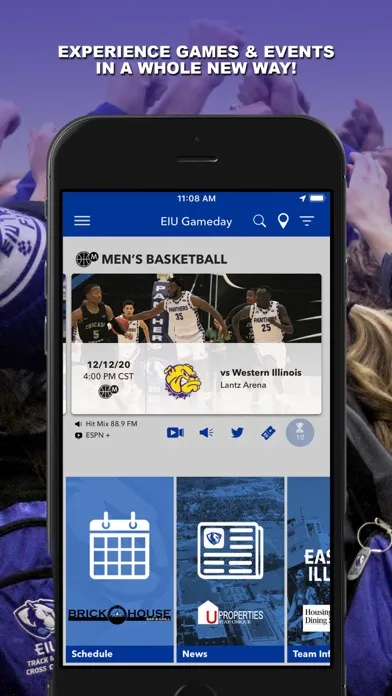 Zrzuty ekranu EIU Gameday