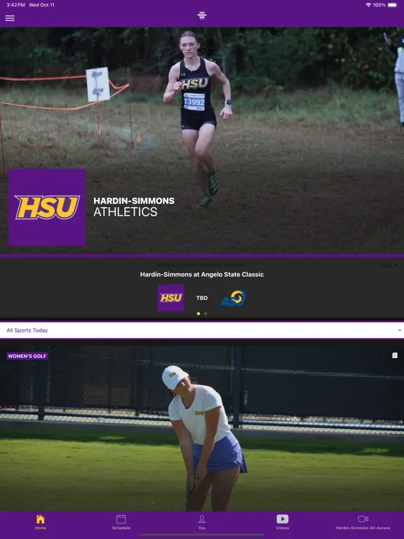 Captures d'écran de HSU Athletics iPad 