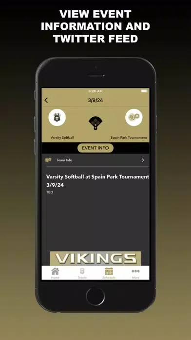 Tangkapan skrin Jasper Vikings Athletics
