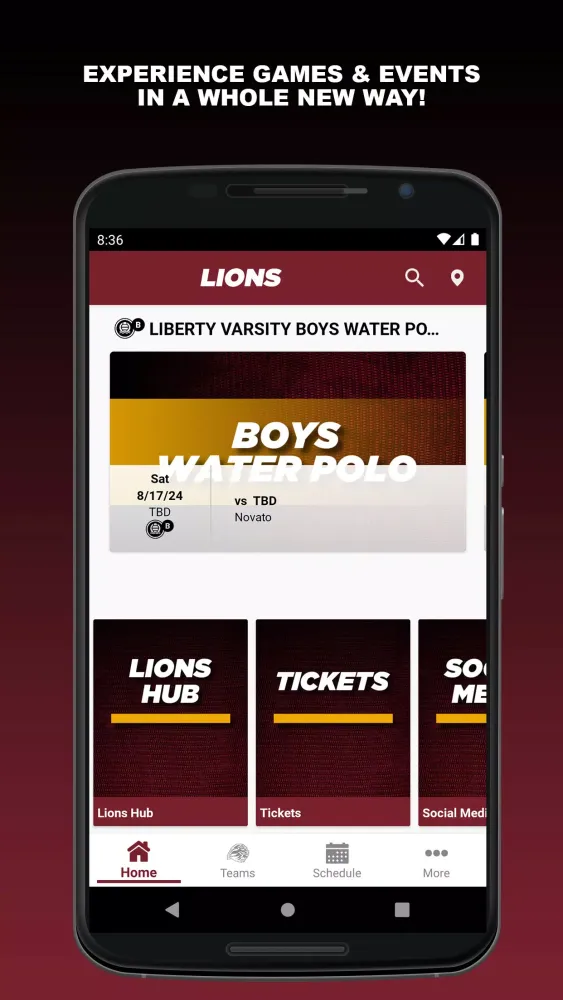 Capturas de pantalla de Liberty Lions Athletics