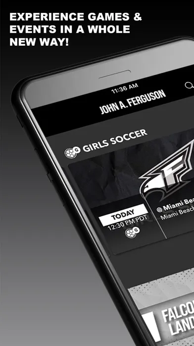 Capturas de tela do Falcons Athletics