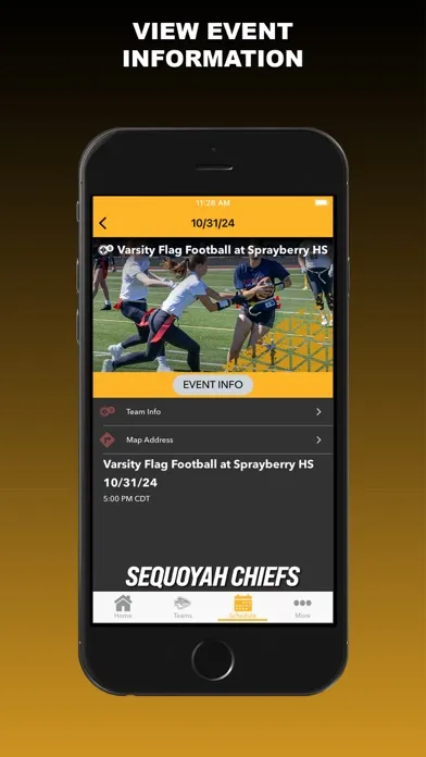 Capturas de tela do Sequoyah HS Chiefs Canton GA