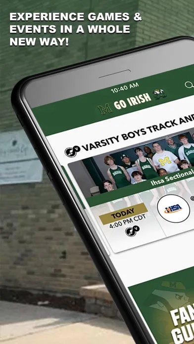 Capturas de tela do Bishop McNamara Fightin' Irish