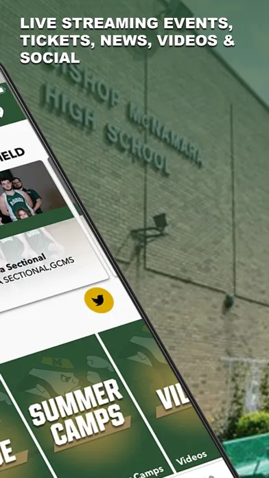 Capturas de tela do Bishop McNamara Fightin' Irish