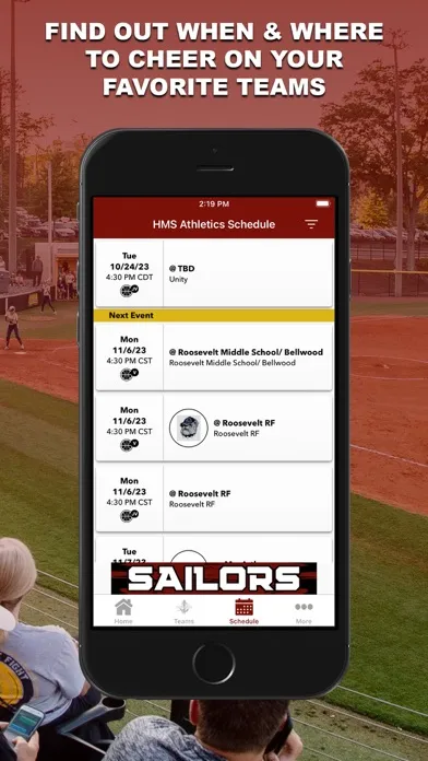 Capturas de pantalla de Heritage Middle School Sailors
