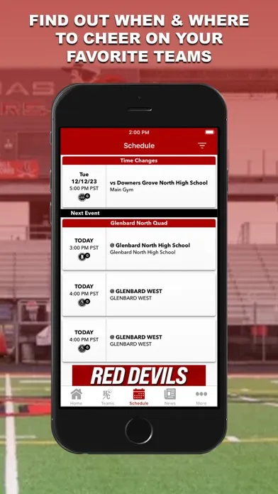 Hinsdale Central Athletics স্ক্রিনশট