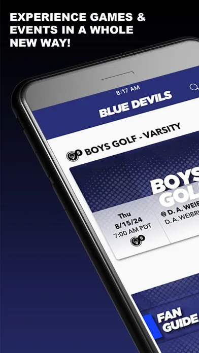 Capturas de tela do Quincy Blue Devil Athletics