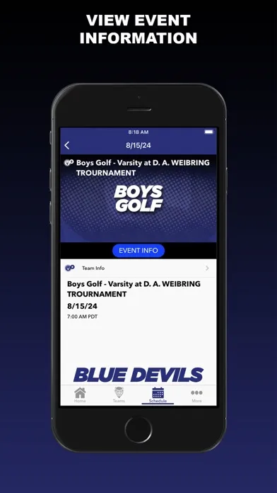 Capturas de tela do Quincy Blue Devil Athletics