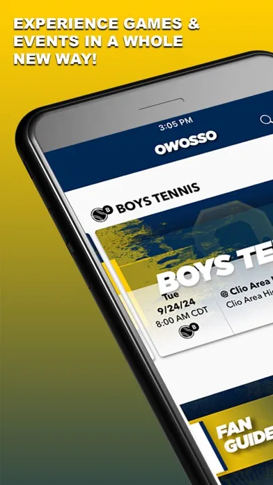 Capturas de tela do Owosso Trojans Athletics