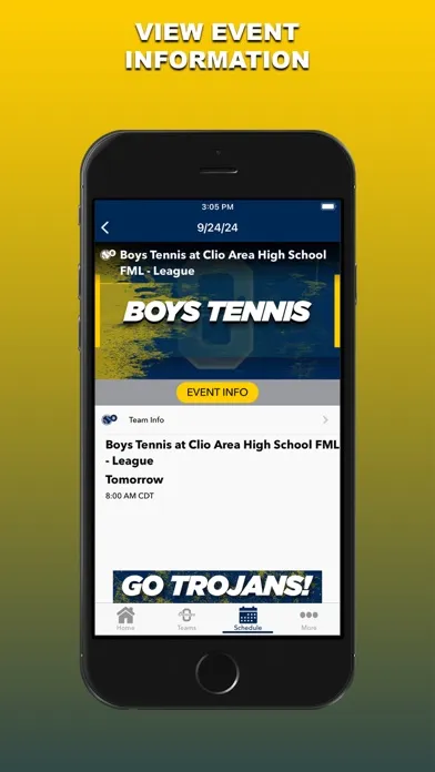 Capturas de tela do Owosso Trojans Athletics