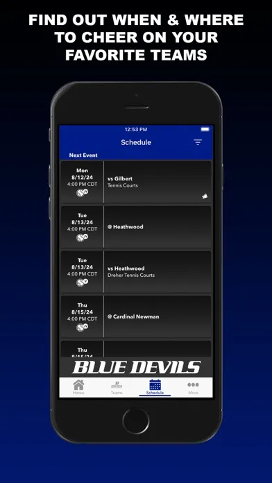Capturas de pantalla de Dreher Athletics Blue Devils
