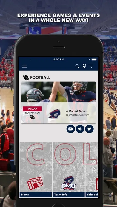 RMU Athletics Gameday স্ক্রিনশট