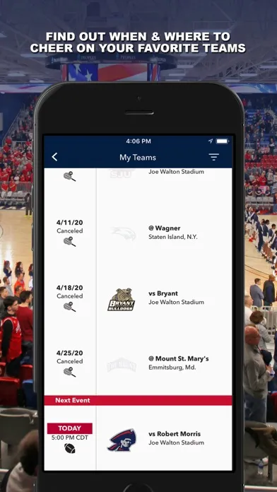 RMU Athletics Gameday স্ক্রিনশট
