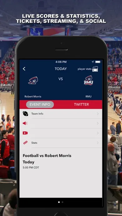 RMU Athletics Gameday স্ক্রিনশট