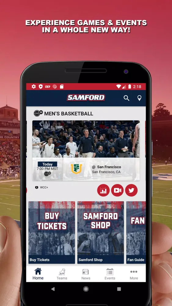 Samford Sports 스크린샷